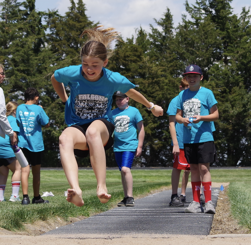 Fifth Grade at long jump.