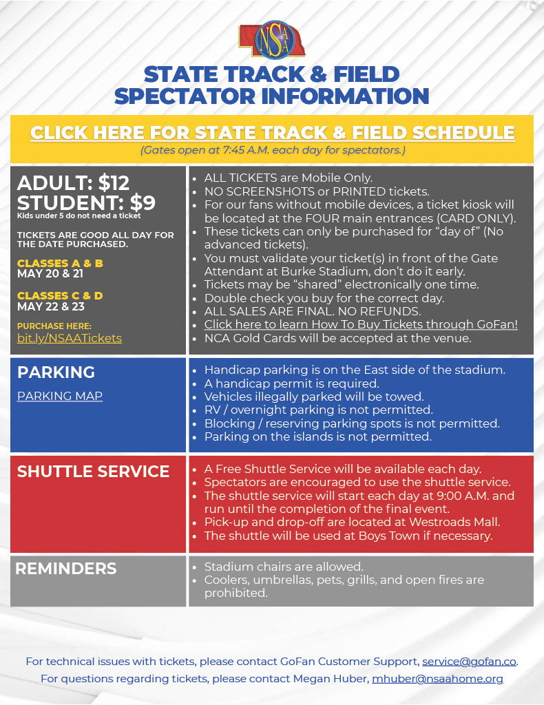 State Track Fan Info