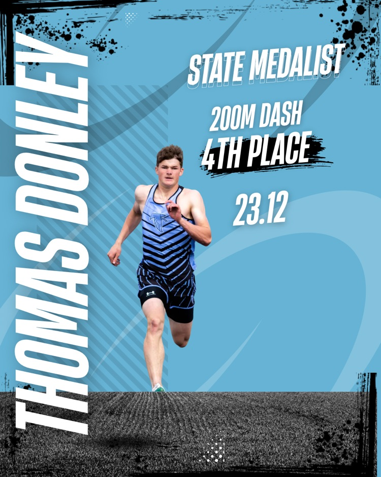 Thomas Donley 4th place 200m dash