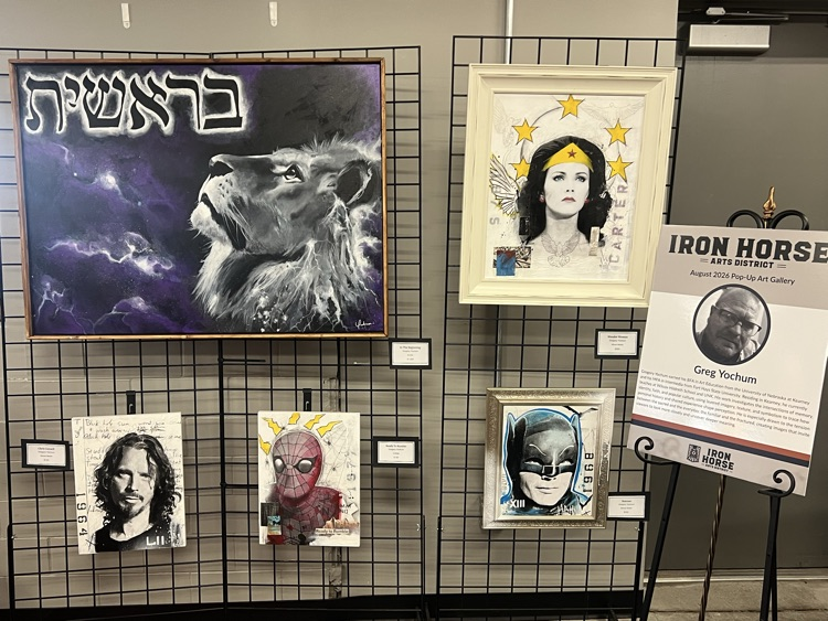 several art pieces by Mr. Yochum