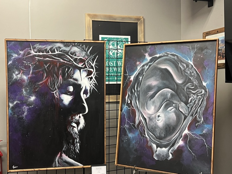 several art pieces by Mr. Yochum