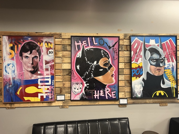 several art pieces by Mr. Yochum