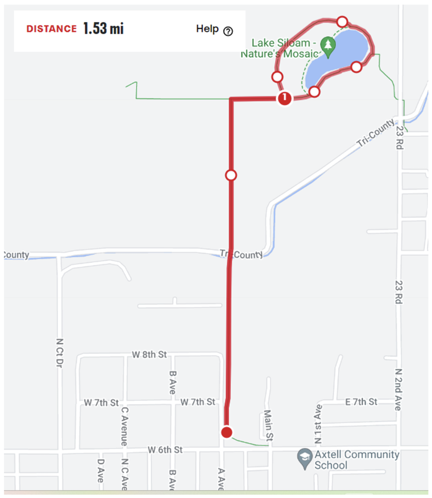 Axtell Quad JH Course Map