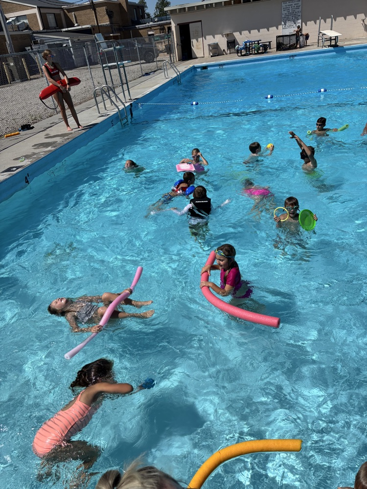Wilcox Childers student swimming in a pool