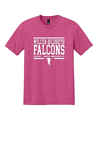 Pink Out Shirt, Wilcox-Hildreth Falcons Support Cancer Awareness