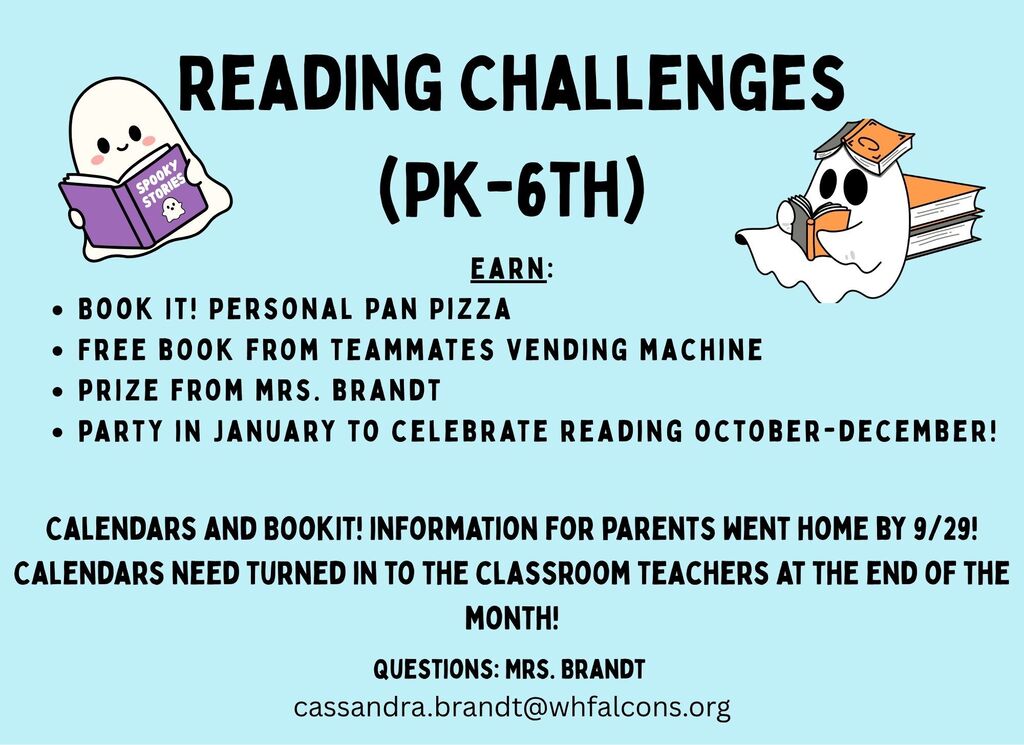Reading challenge infographic