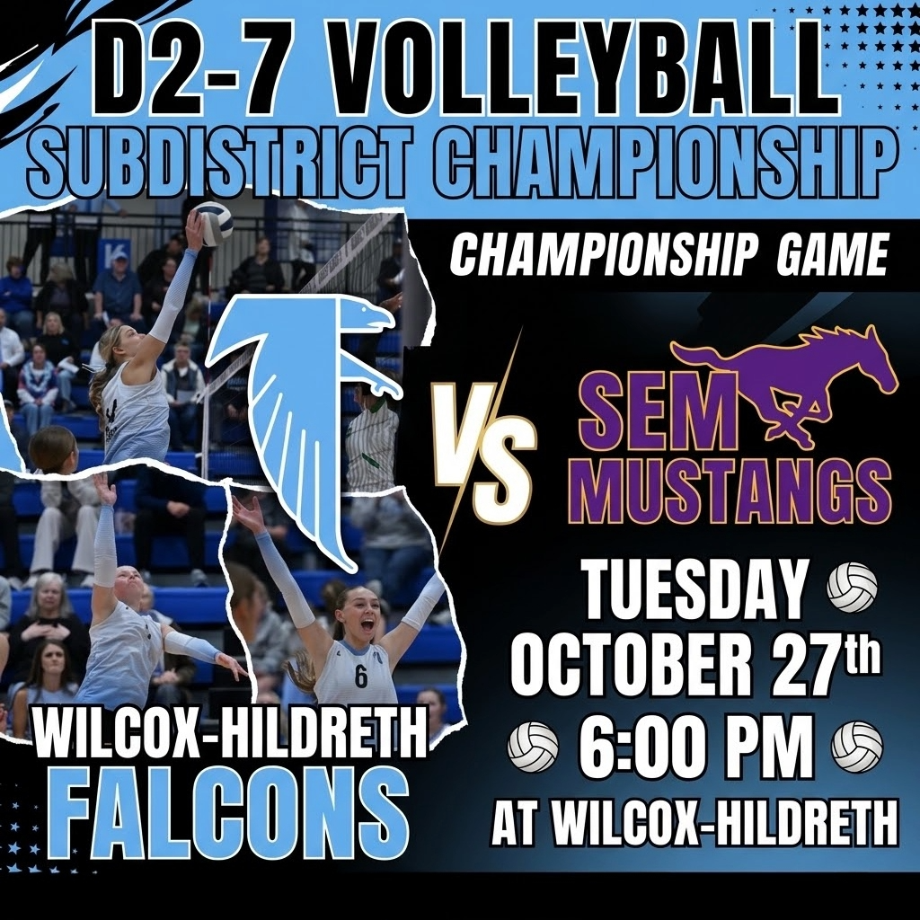 D2-7 Volleyball Subdistrict Championship Game graphic