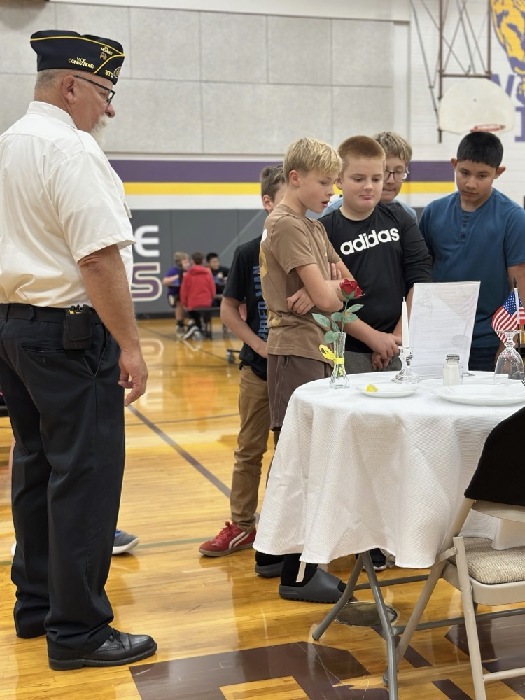 Middle/High School students and staff recognize POW/MIA Remembrance Day