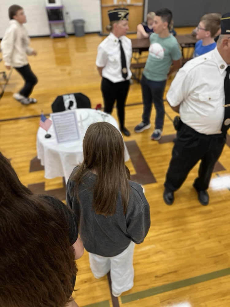 Middle/High School students and staff recognize POW/MIA Remembrance Day