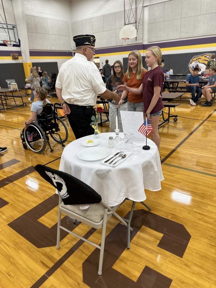 Middle/High School students and staff recognize POW/MIA Remembrance Day