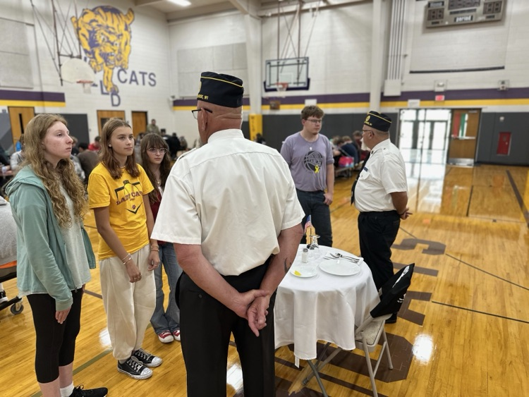 Middle/High School students and staff recognize POW/MIA Remembrance Day