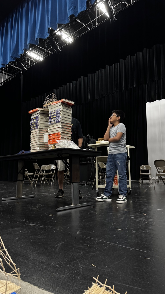 sixth graders built bridges out of toothpicks