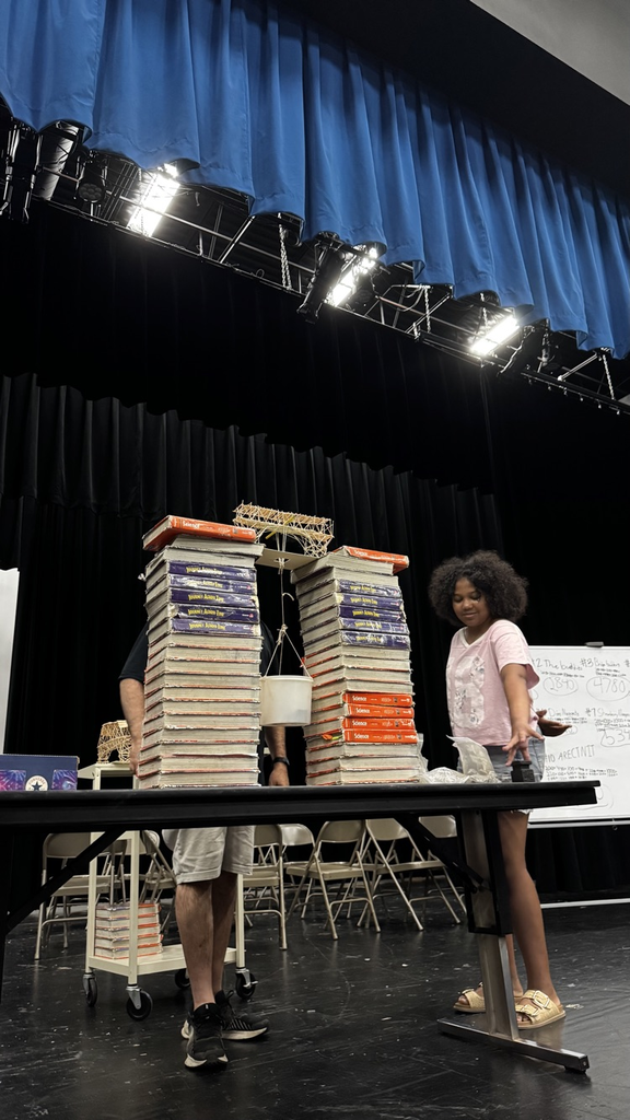 sixth graders built bridges out of toothpicks