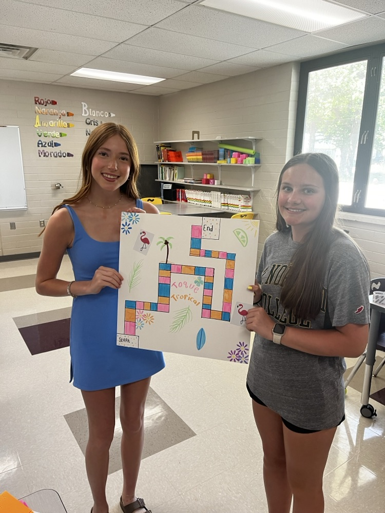 Spanish 1 students create board games