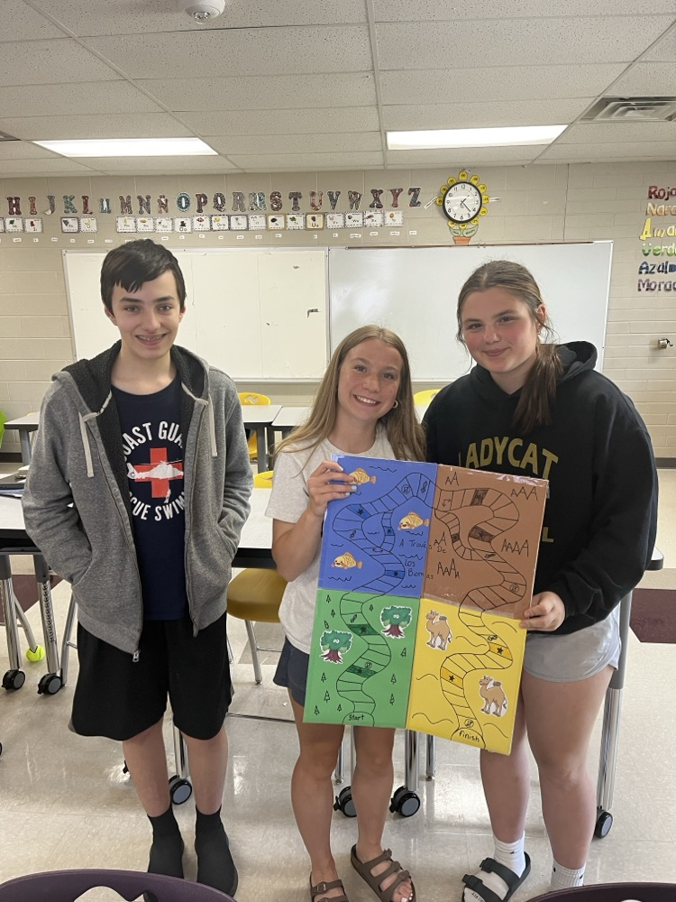 Spanish 1 students create board games