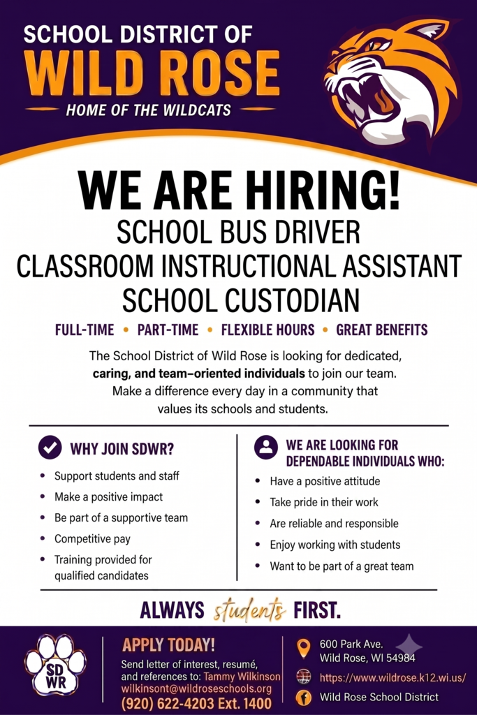 We are Hiring Poster Summer 2026