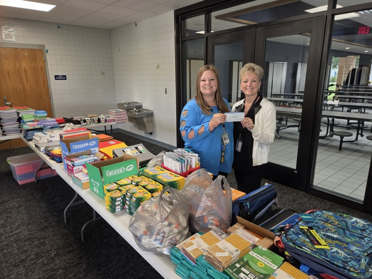 Redgranite donates school supplies