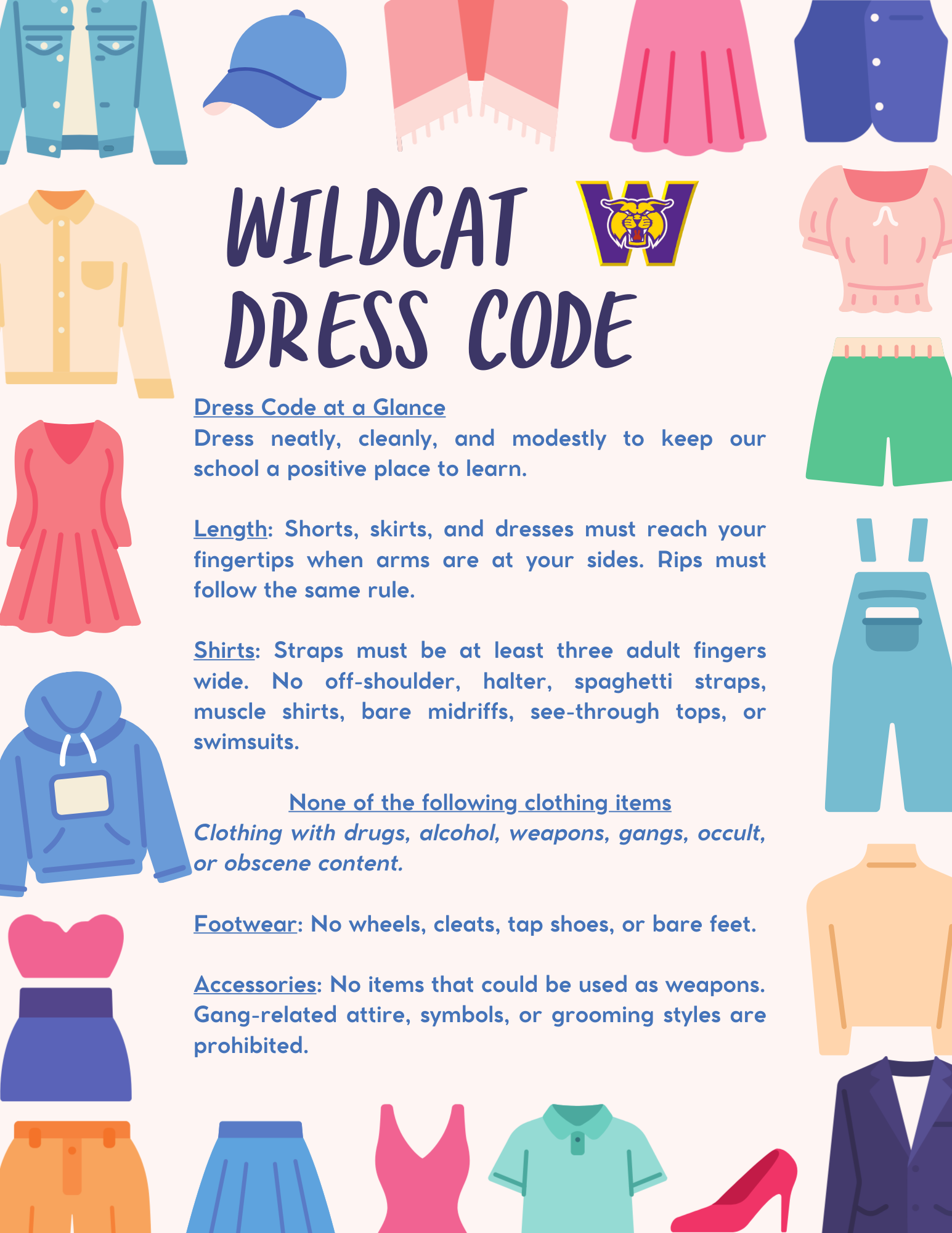 Dress Code Reminder | Wilder School District 133