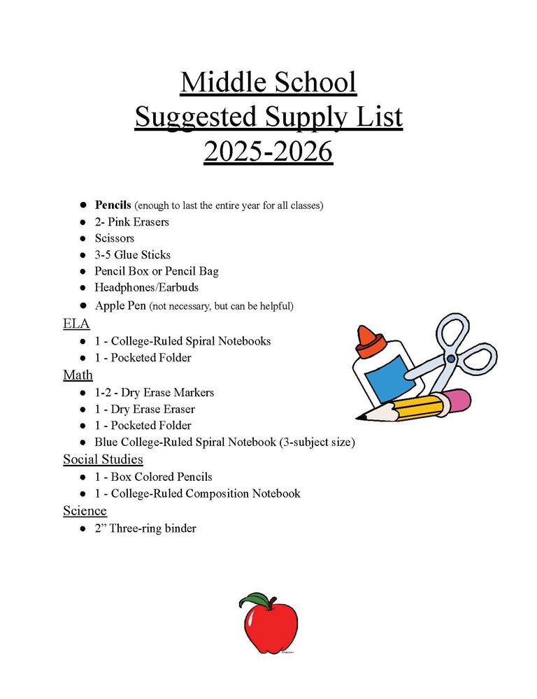 supply list
