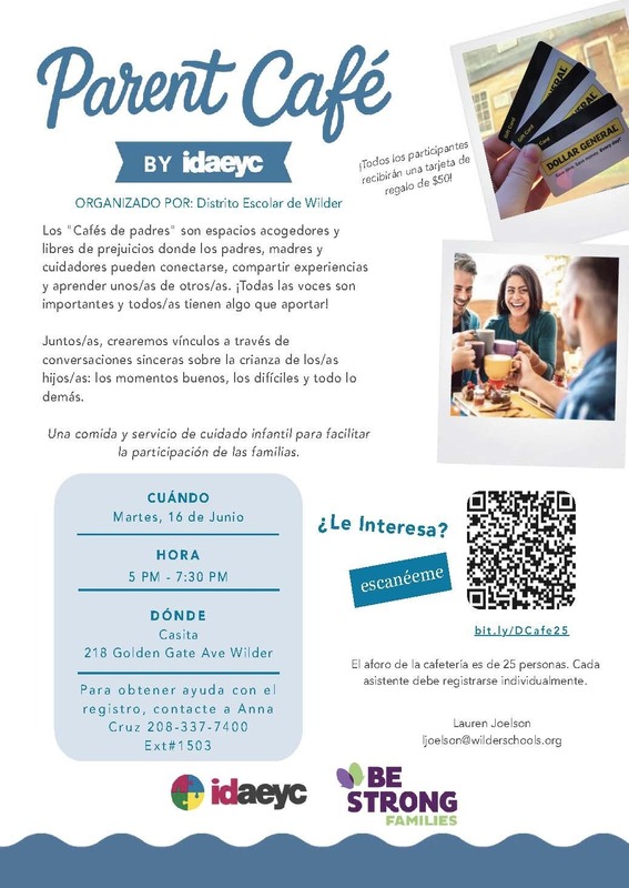 parent cafe spanish 