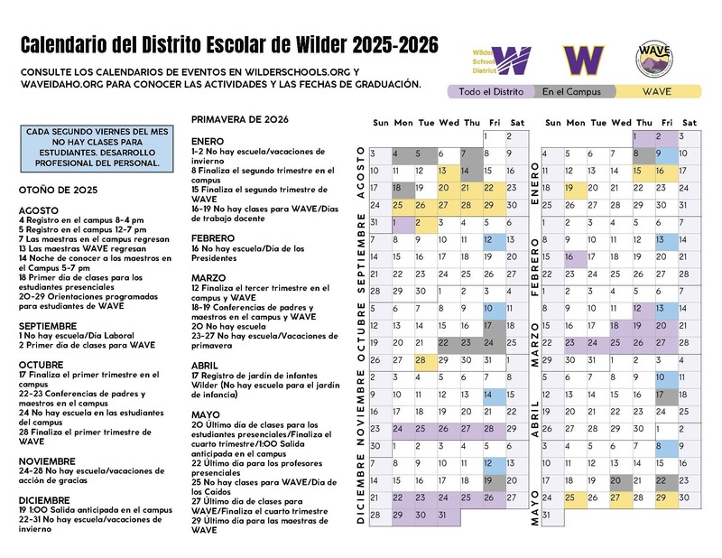 Spanish calendar 