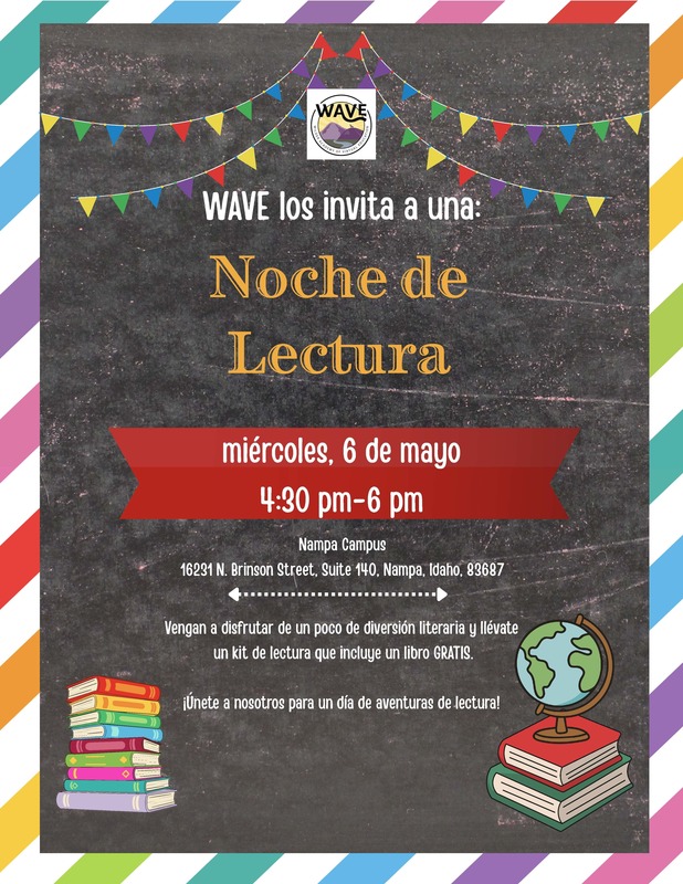 spanish family literacy night flyer