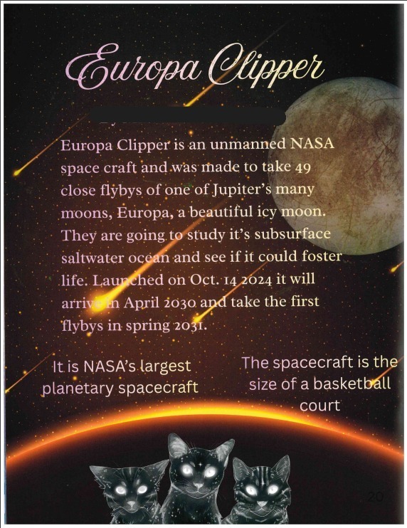 Another student article exploring the Europa Clipper!