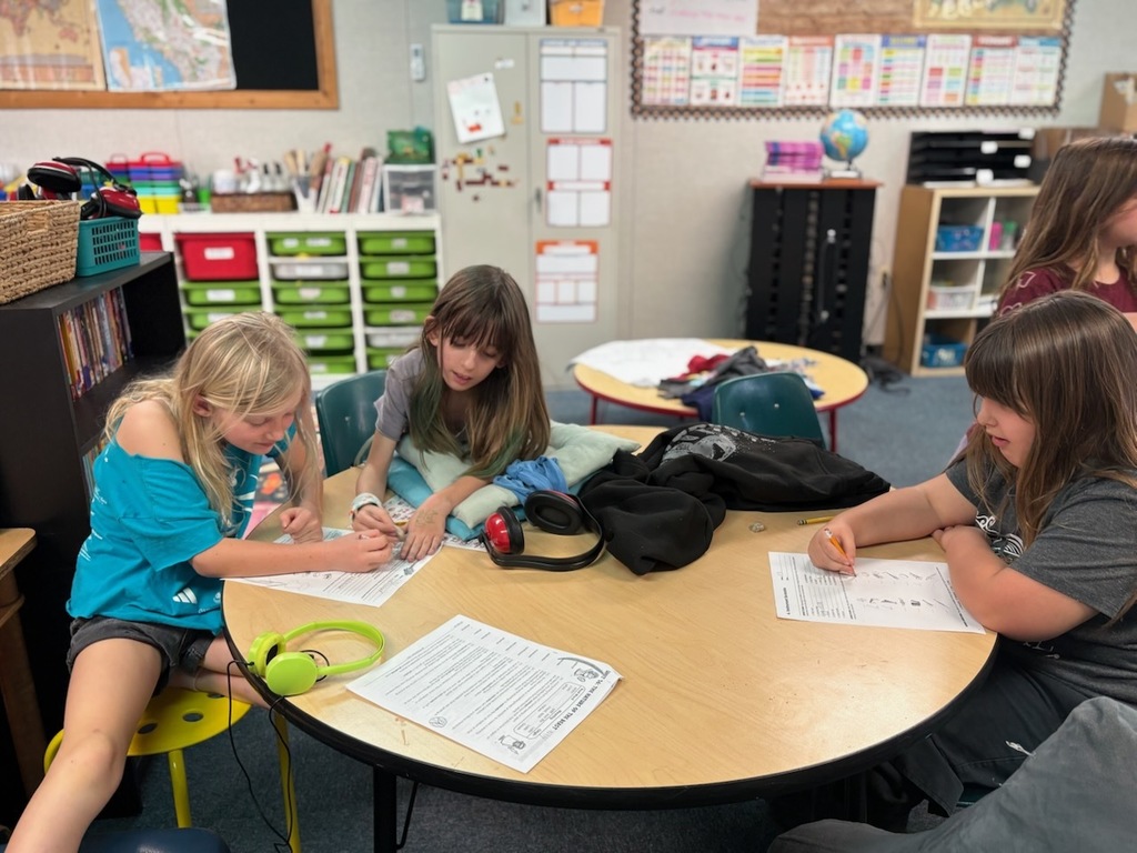 Our Starflowers hard at work learning about what it means to be a Trail Blazer!