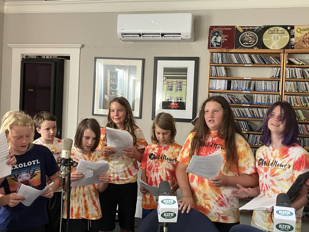 Some of our students speaking on Steve's Ecotopia show on KZFR!