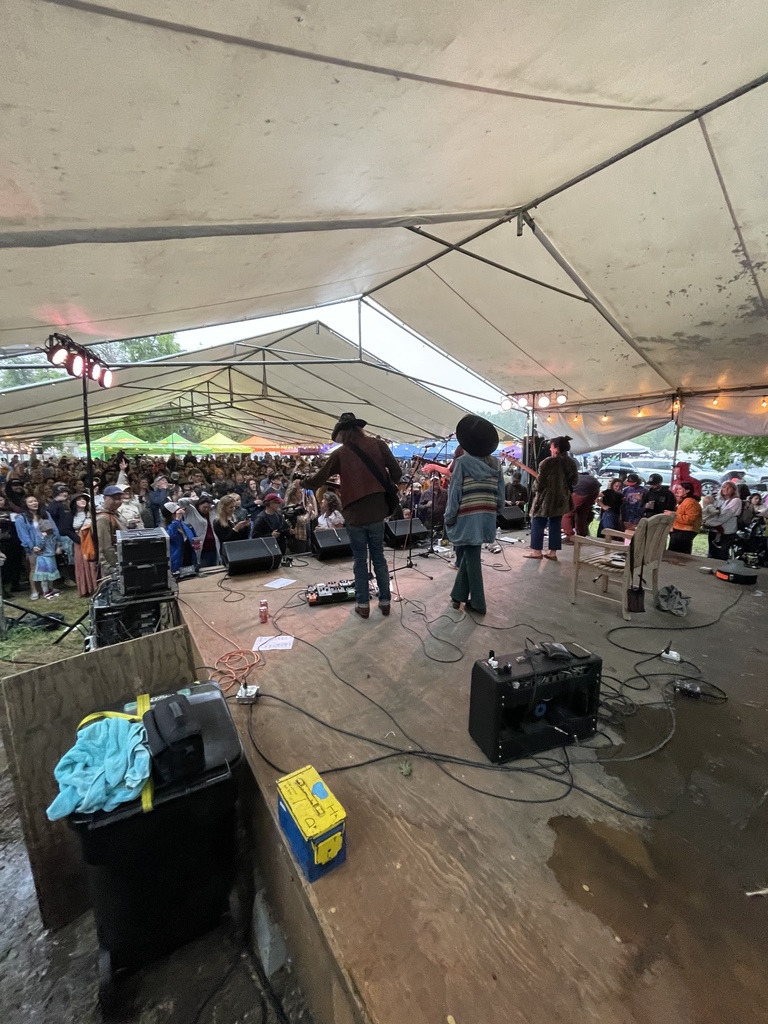 A scene from our last music festival with the Brothers Comatose!