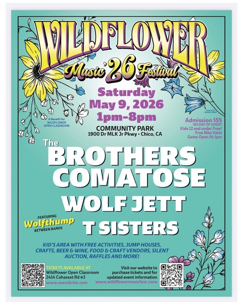 Our 2026 Wildflower Music Fest flyer!