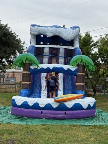 Our students had an absolute blast on our waterslide this year!