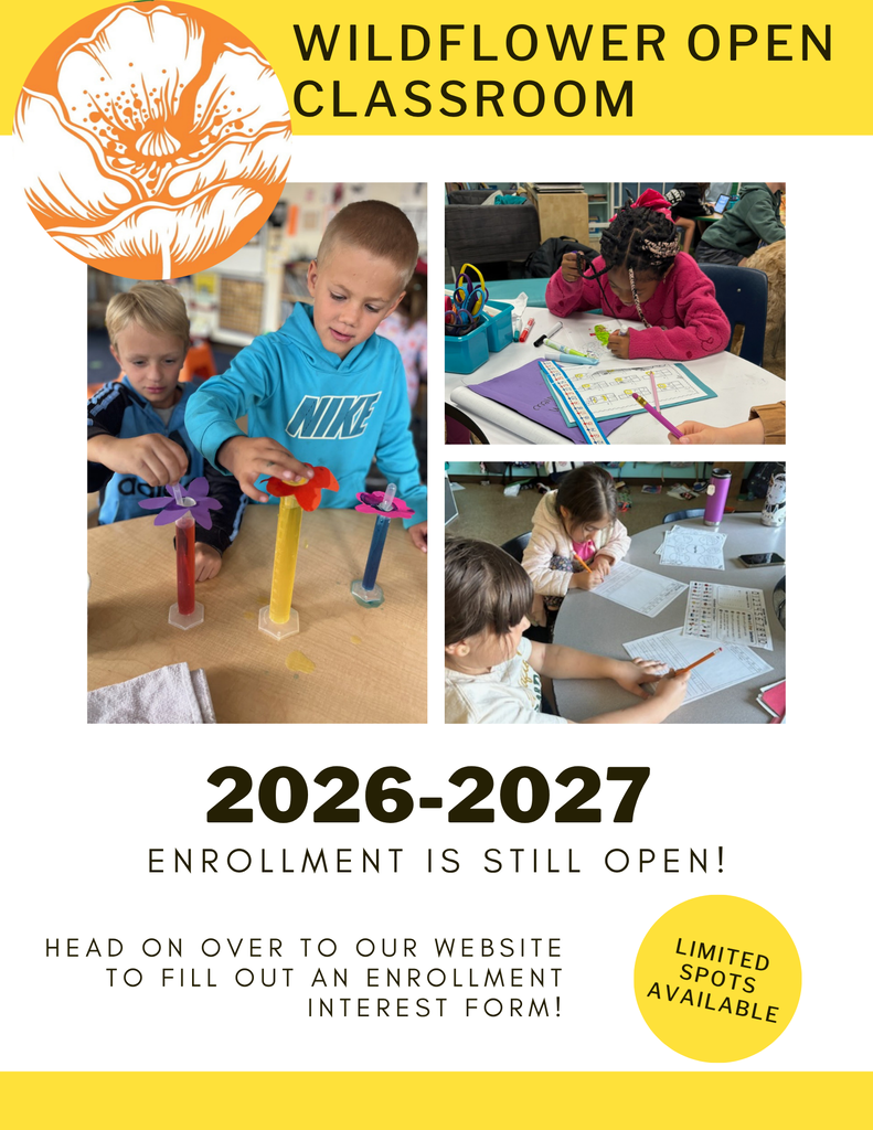 Our open enrollment flyer! Limited spots are available so don't miss out on this chance to join us!