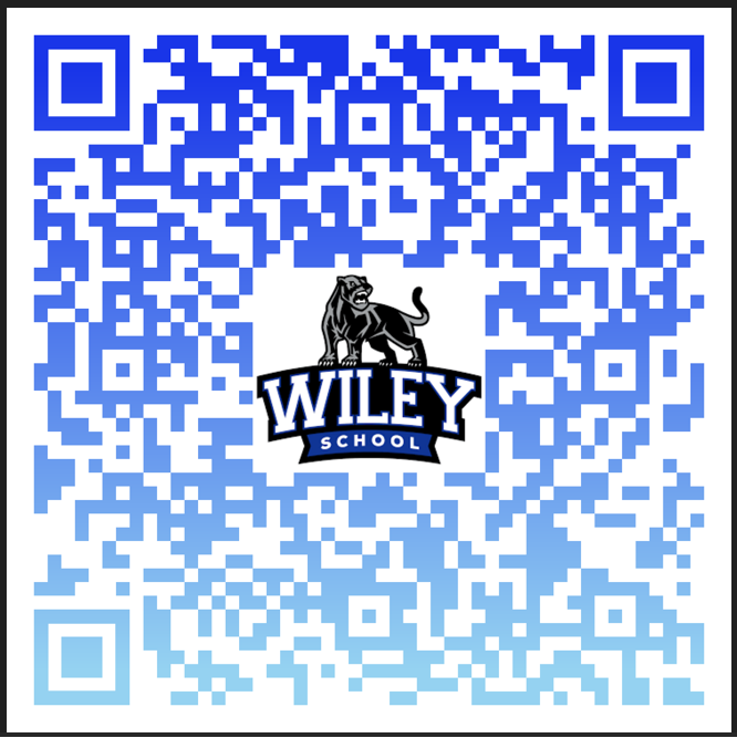 QR Code for ordering a 2024-25 School Year Wiley Yearbook.