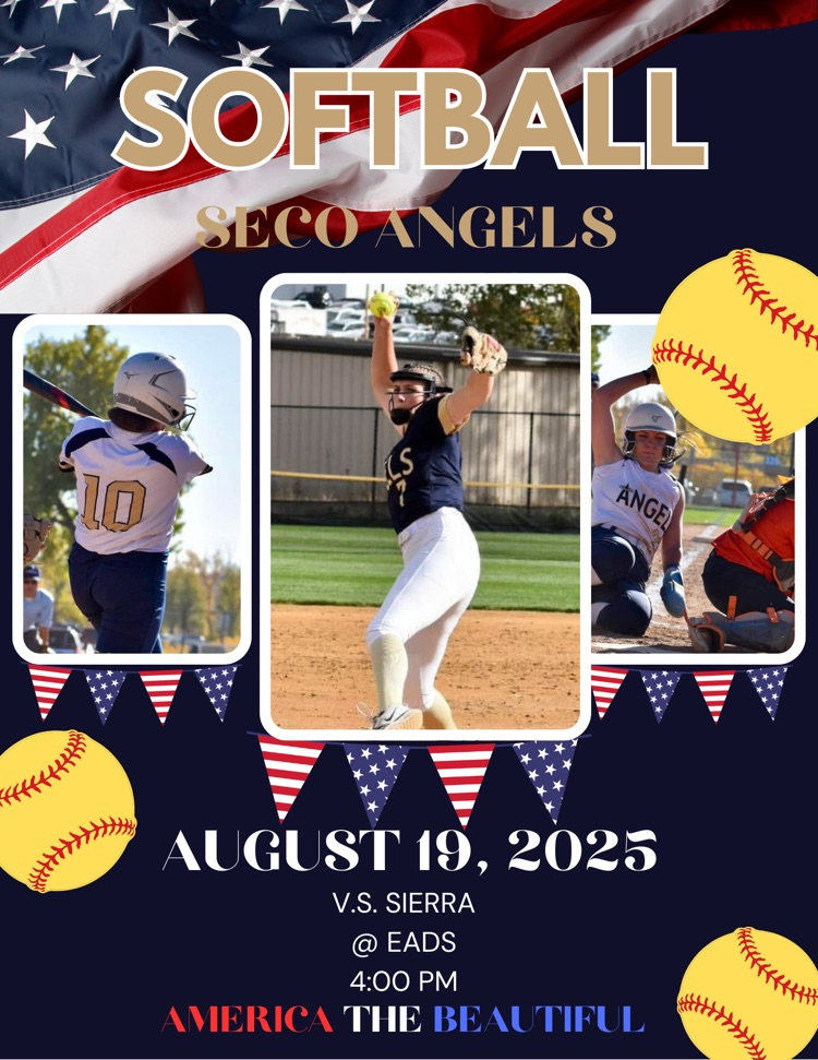 SECO Angels vs. Sierra 4:00 pm in Eads CO. America the Beautiful