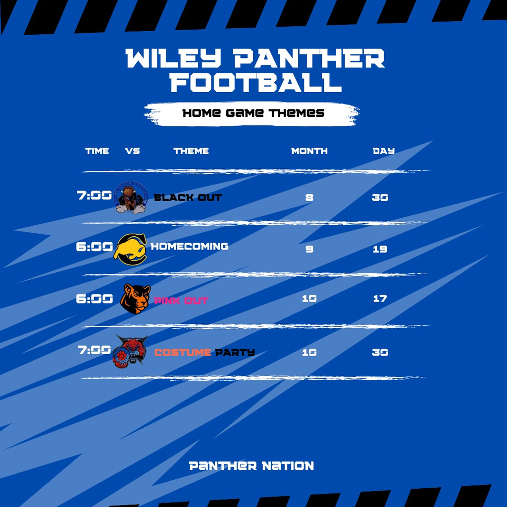Wiley High sSchool Football home game themes
