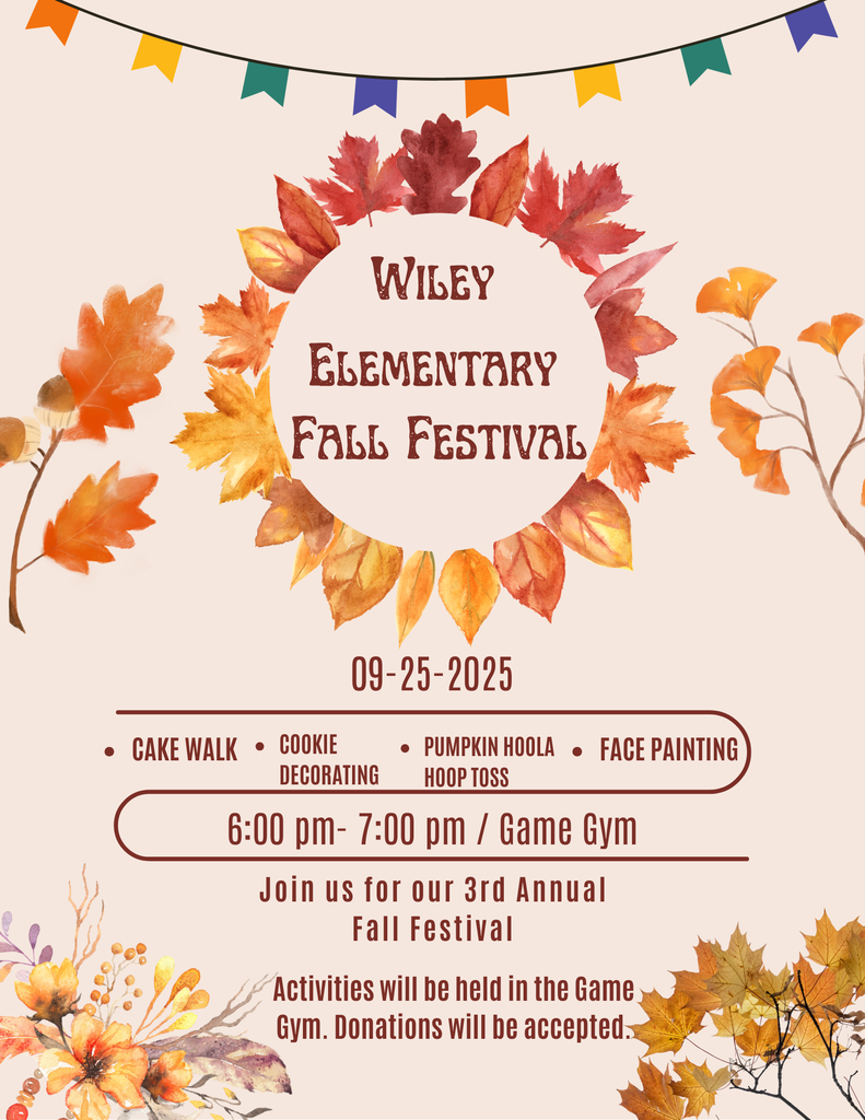 It is that time of the year again and we are happy to host our 3rd annual Fall Festival. This event will take place on Thursday, September 25th from 6:00-7:00 pm in the Game Gym. This will be an evening full of fun activities ranging from ring toss to pumpkin tic-tac-toe to a cake walk and cookie decorating. We hope to see you all there.