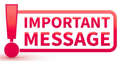 Important Message