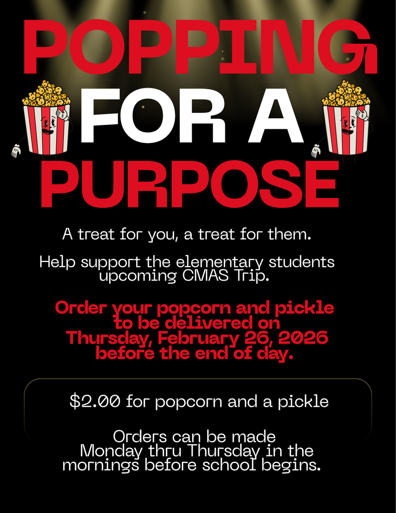 Come on down to the elementary side beginning Monday, February 23rd to make your purchase. Purchases can be made before school. Deliveries will be made by the end of the day Thursday, February 26th. 