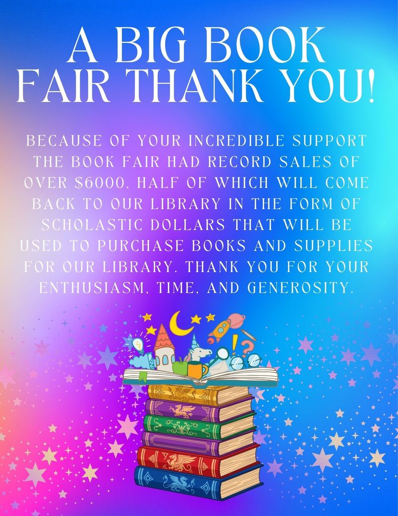 Book Fair Thank You