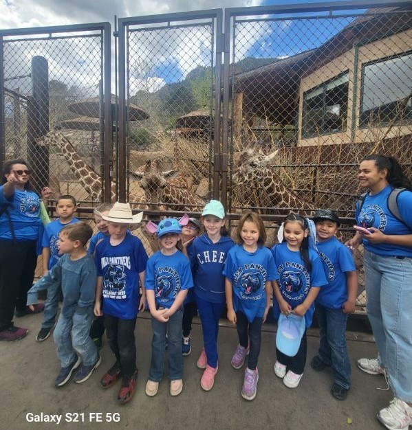 On Thursday, April 9th Kindergarten students along with Miss Barnes, Mrs. Bekka, and Miss Kyra visited the Cheyenne Mountain Zoo. The students did a great job and loved every minute of it. Thank you student for your outstanding behavior. A special shout out to the staff that made this trip happen. 
