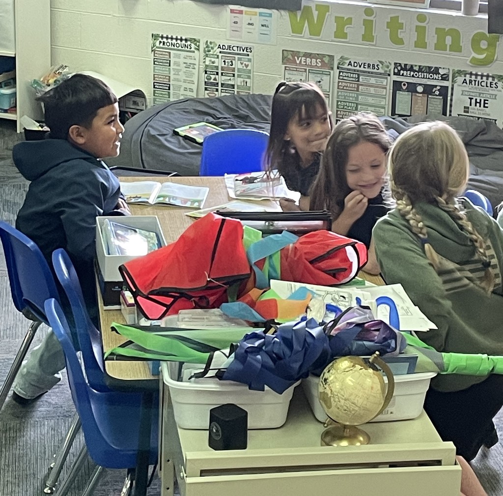 1st graders in Ms. Fort's classroom were acting out a short story today in class when I stopped by. There are great things happening in the classrooms daily. It makes learning even more fun when the teacher becomes a character. To the students and Ms. Fort, Great Job!