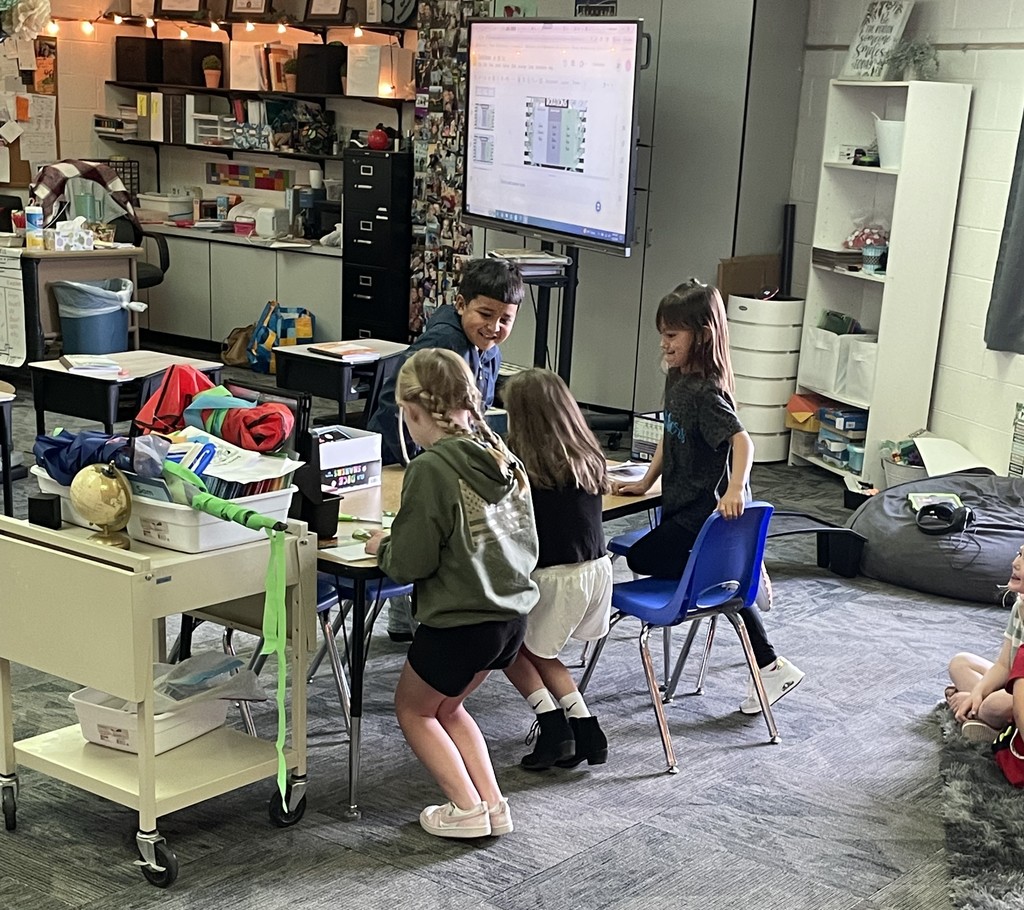 1st graders in Ms. Fort's classroom were acting out a short story today in class when I stopped by. There are great things happening in the classrooms daily. It makes learning even more fun when the teacher becomes a character. To the students and Ms. Fort, Great Job!