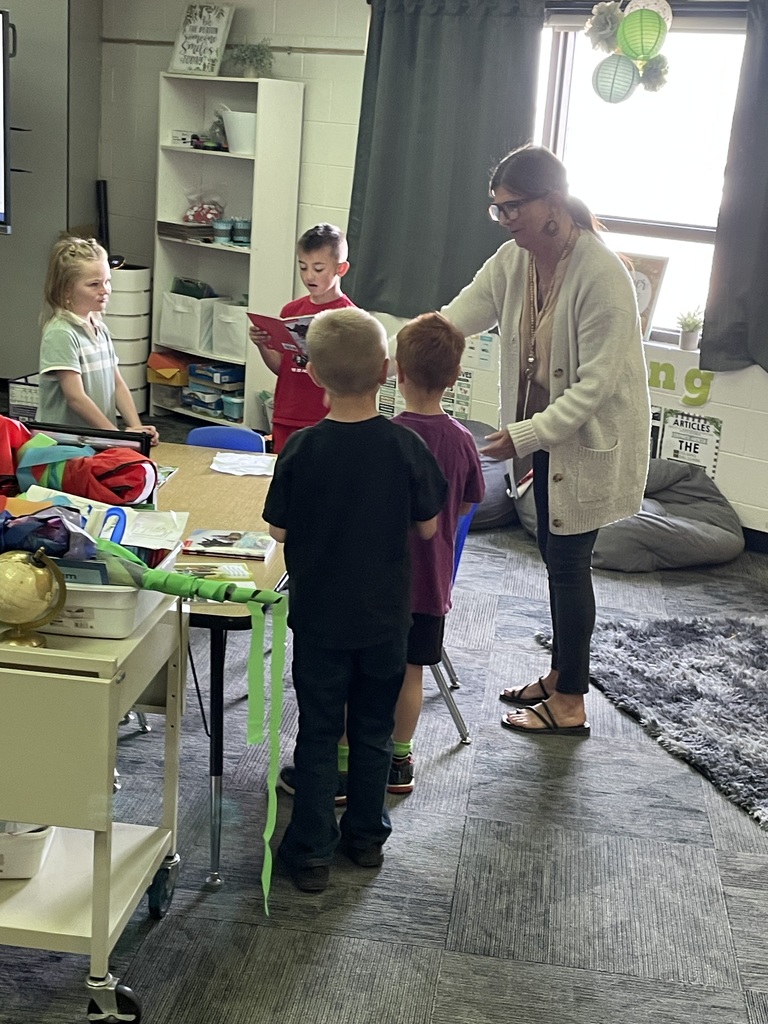 1st graders in Ms. Fort's classroom were acting out a short story today in class when I stopped by. There are great things happening in the classrooms daily. It makes learning even more fun when the teacher becomes a character. To the students and Ms. Fort, Great Job!