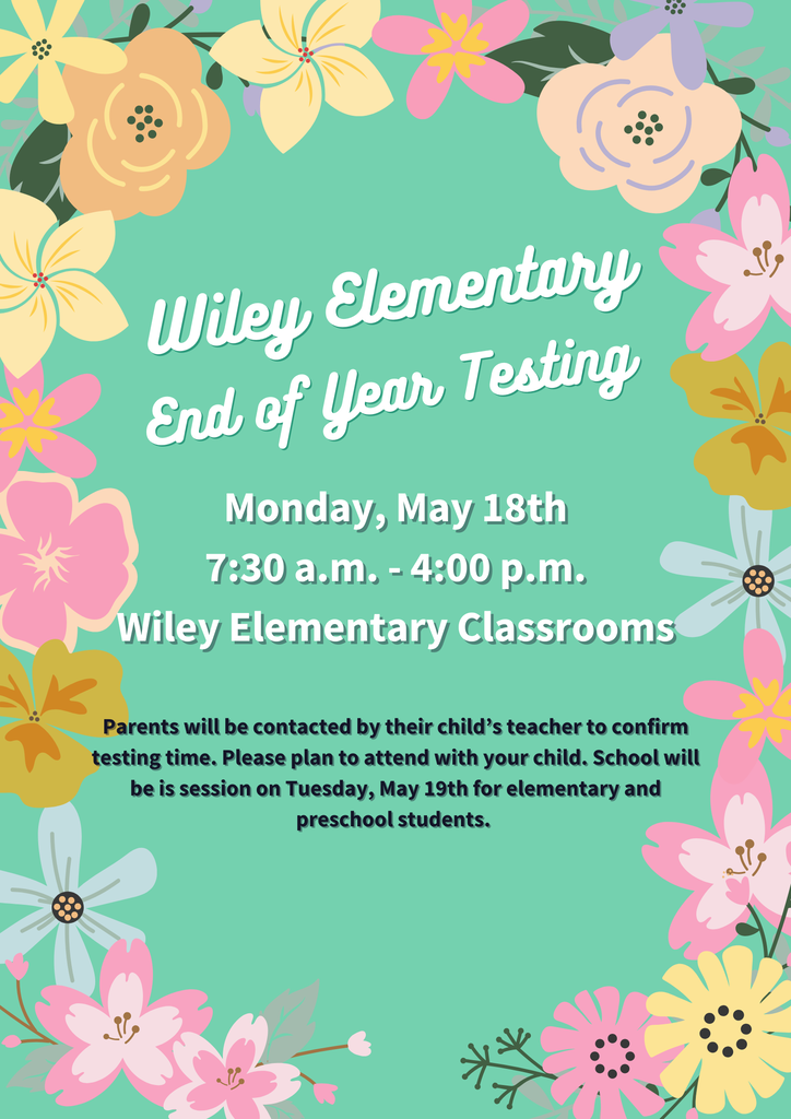 Please see the flyers for information on activities happening the final week of school. 
