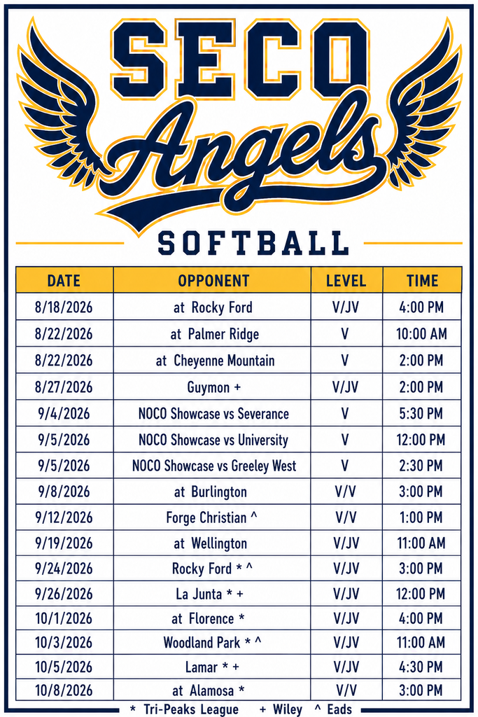 HS Fall Sports Schedules
