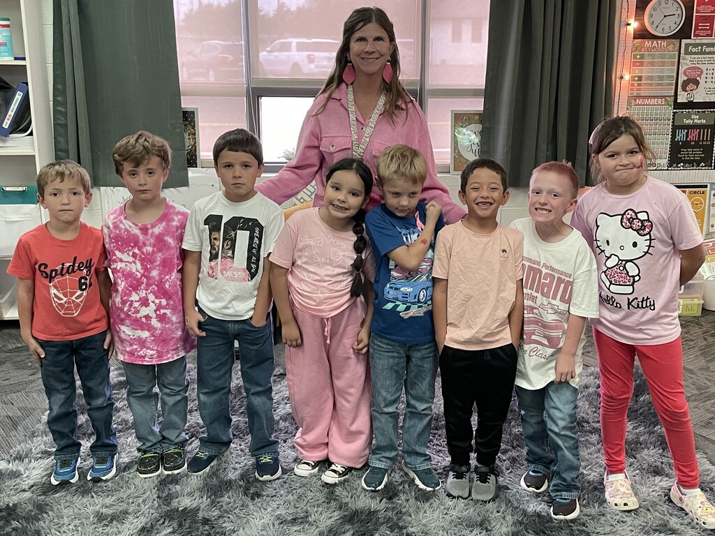Day 2 of "Pink Out"- Great Work! The creativity continues to get stronger each week. We cannot wait to see what you have instore for us next Wednesday.