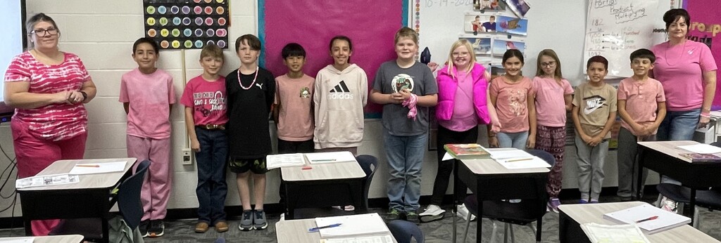 Day 2 of "Pink Out"- Great Work! The creativity continues to get stronger each week. We cannot wait to see what you have instore for us next Wednesday.