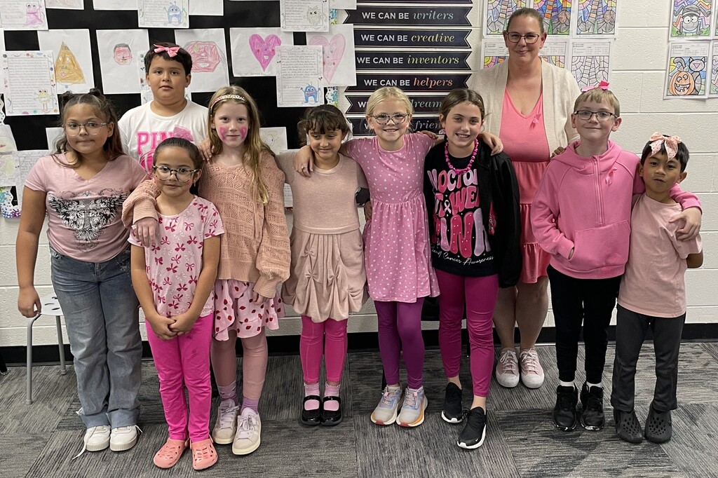 Day 2 of "Pink Out"- Great Work! The creativity continues to get stronger each week. We cannot wait to see what you have instore for us next Wednesday.
