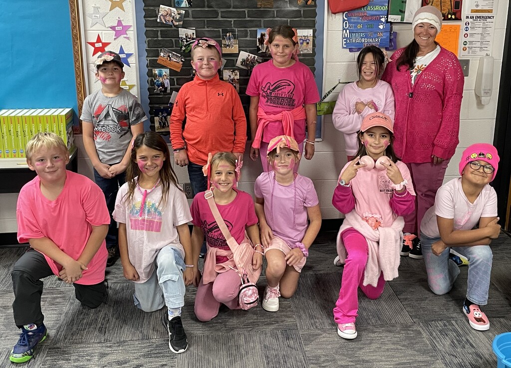 Day 2 of "Pink Out"- Great Work! The creativity continues to get stronger each week. We cannot wait to see what you have instore for us next Wednesday.